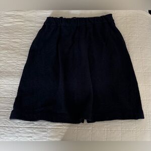 Reifhaus size small wool aline navy blue skirt back slit